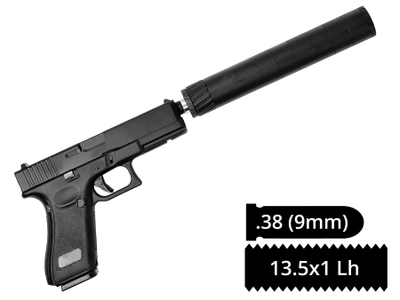 Глушитель AFTactical S34 калибр 9мм (.38) для пистолетов Glock