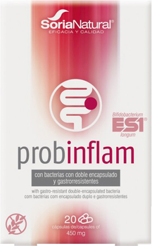 Дієтична добавка Soria Natural Probinflan 450 мг 20 капсул (8422947200107)