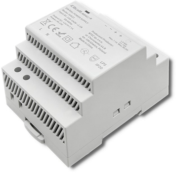 Zasilacz Qoltec na szynę DIN 85,2 W, 12 V, 7,1 A Szary (50922) (5901878509228)