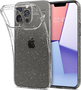 Etui plecki Spigen Liquid Crystal Glitter do Apple iPhone 13 Pro Max Rose quartz (8809756649455)