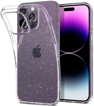 Панель Spigen Liquid Crystal Glitter для Apple iPhone 14 Pro Рожевий кварц (8809811864519)