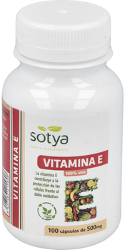 Дієтична добавка Sotya Vitamina E 500 мг 100 капсул (8427483215608)