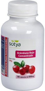 Дієтична добавка Sotya Arandano Rojo 650 мг 90 капсул (8427483020196)