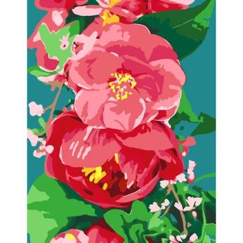 Картина за номерами Rosa Дикий півонія 35 х 45 см (4823098525288)