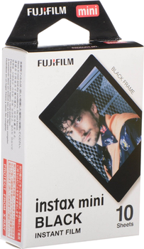 Papier fotograficzny Fujifilm Instax Mini BLACK FRAME Instant Film 46x62 mm 10 szt. (4547410341300)