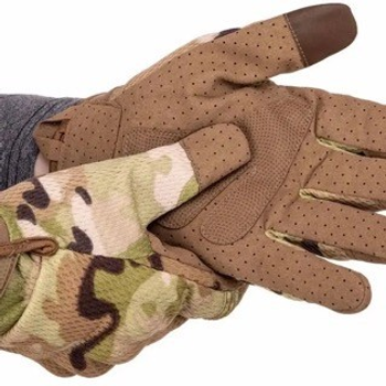 Тактичні рукавички закриті мультикам із сенсором ЗСУ повнопалі армійські рукавички з пальцями тактичні, розмір M