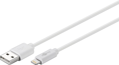 Kabel do ładowania Goobay Lightning USB charging 1 m Biały (4040849546006)