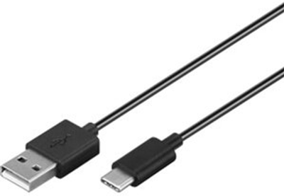 Кабель для зарядки Goobay USB-C та синхронізації USB-A + USB-C 3 m Black (4040849591242)