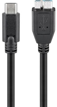 Кабель Goobay USB-C на micro-B 3.0 0.6 m Black (4040849679957)
