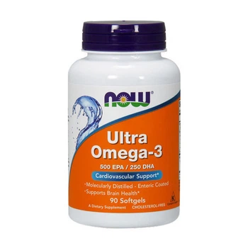 Риб'ячий жир та Омега-3 NOW Ultra Omega-3 (90 м'яких капсул)