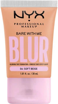 Podkład matujący Nyx Professional Makeup Bare With Me Blur 06 Soft Beige 30 ml (0800897234324)