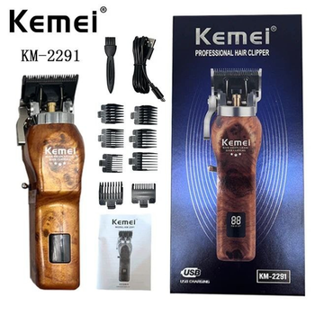 Машинка для стрижки с насадками на большую длину Kemei KM-2291