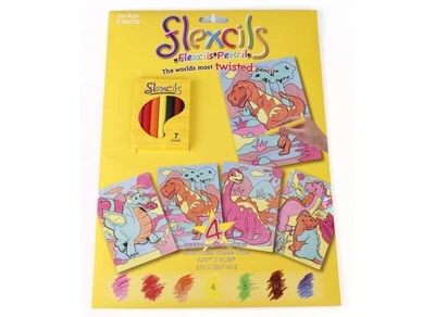 Набор-раскраска Flexcils Дракончики, 7 карандашей (FLE103-03)