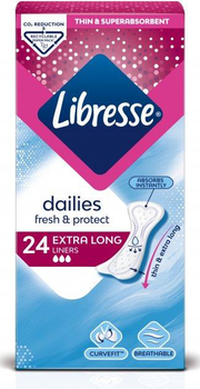 Прокладки щоденні Libresse Dailies Fresh Extra Long 24 шт (7322540062656)