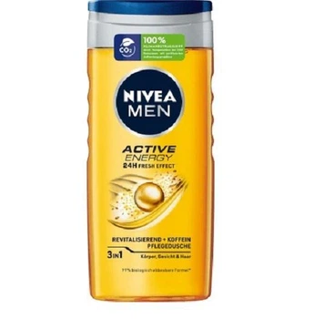 Гель для душу NIVEA чоловічий 3в1 Активна Енергія 24 години 250 мл (4005900836885)