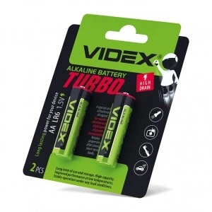 Батарейки Videx TURBO AA 2 шт (4820118294308)