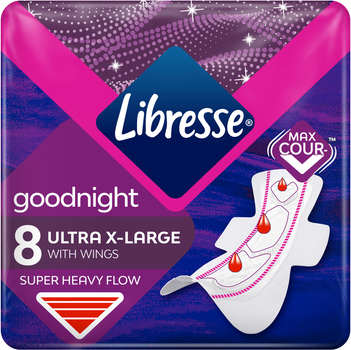 Прокладки гігієнічні Libresse Ultra Goodnight Extra 8 шт (7322540918281)