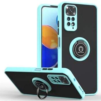 Защитный чехол MatteLuxe Xiaomi Redmi Note 11S (с кольцом) Light Blue (34247-0B)