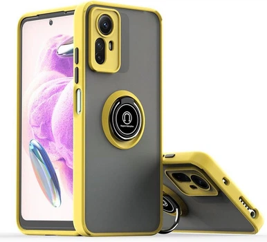 Защитный чехол MatteLuxe Xiaomi Redmi Note 12S (с кольцом) Yellow (34251-0A)