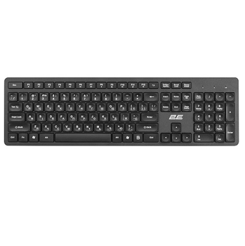 Комплект клавиатуры и мыши 2E 2E-MK420WB WL беспроводное ААА/АА Black