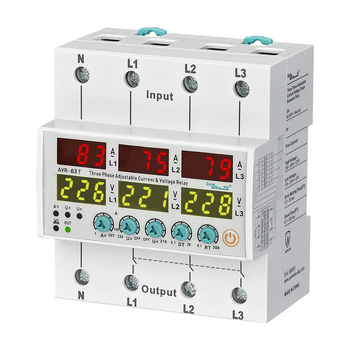 Трифазне реле контролю напруги та струму 63A [AVR-63T] Samwha
