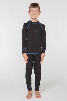 Комплект детского термобелья для мальчиков Rough Radical BILLY blue stripe 140-146 Черный с синим