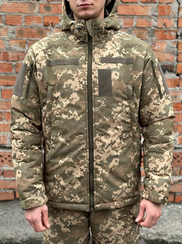 Зимняя куртка тактическая Taslan военная M пиксель
