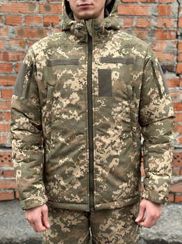 Зимова куртка тактична Taslan військова XXXL піксель