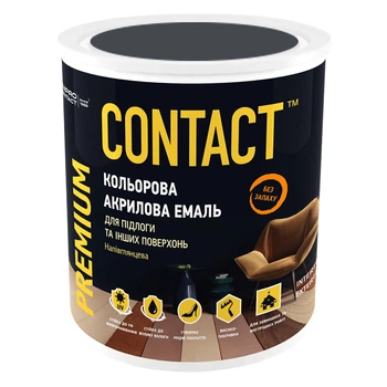 Эмаль акриловая для пола и других поверхностей CONTACT графит (RAL 7024) 2,5 л