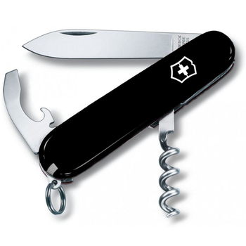 Швейцарский нож Victorinox WAITER 84мм/9 функций, черные накладки