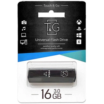 Флеш-накопитель USB Flash 16GB T&G Vega Black
