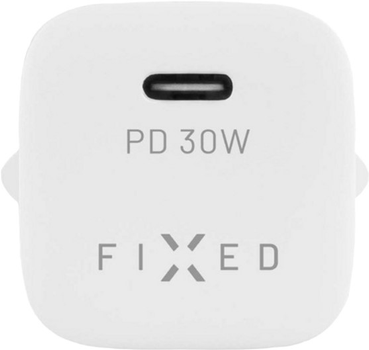 Зарядний пристрій для телефона Fixed Міні USB-C 30Вт White (8591680139262)