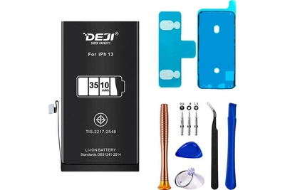 Усиленный аккумулятор DEJI (3510 mAh) для Apple iPhone 13 + набор инструментов High Copy
