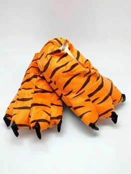 Тапочки Кігурумі Лапи Кігті Тигра My Kigu Домашні Помаранчевий Чоловічі М'які Плюшеві 39-45 (305241)