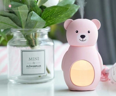 Увлажнитель воздуха мини Humidifier Bear Розовый Мишка с подсветкой (SL-1178)
