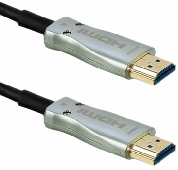Kabel Qoltec HDMI - HDMI v.2.0 A 20 m czarno srebrny (5901878504728)