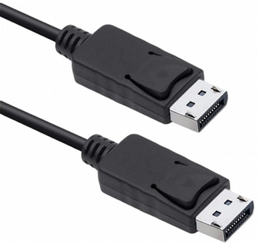 Kabel Qoltec DisplayPort - DisplayPort DP v1.2 0.5 m czarny (5901878503707)