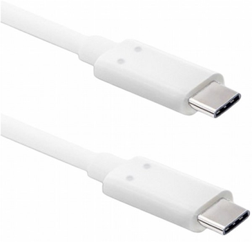 Kabel Qoltec USB Type-C - USB Type-C 3.1 1 m biały (5901878505084)
