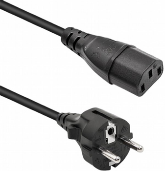 Kabel Qoltec zasilający IEC-C13 - Schuko 1.8 m czarny (5901878503653)