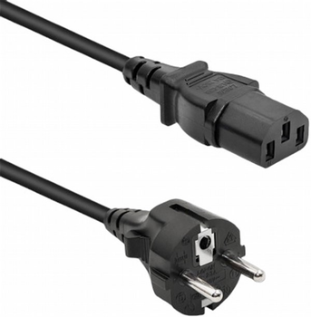 Kabel Qoltec zasilający IEC-C13 - Schuko 2.5 m czarny (5901878503691)