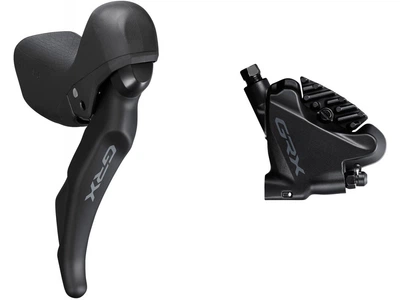 Тормоз гідравлічний дисковий SHIMANO GRX RX400-1 заднє 11-швидк (права гальм.ручка/шифтер ST-RX600, каліпер BR-RX400, гідроліния 1700мм) не зібране