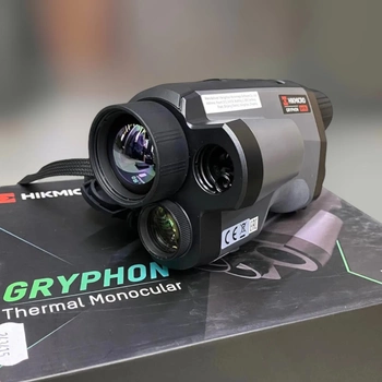 Тепловізійний монокуляр HikMicro Gryphon GH35L LRF, 1800 м, 35 мм, лазерний далекомір (600 м), цифрова камера 1080p, Wi-Fi