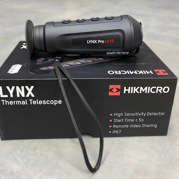 Тепловізор HikMicro Lynx Pro LE15, 15 мм, 700 м / 1300 м, Wi-Fi, стaдиoмeтpичecĸий далекомір, відеозапис