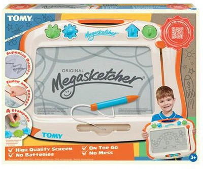 Магнітна дошка для малювання Tomy Megasketcher Біло-помаранчева (5011666065550)