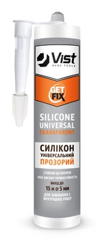 Герметик силіконовий універсальний прозорий 280мл Getfix 12-264