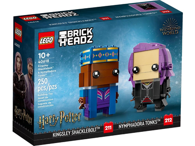 Конструктор LEGO BrickHeadz - Kingsley Shacklebolt & Nymphadora Tonks 283 деталі (5702017471471)
