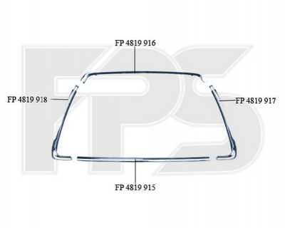 Бампер FPS FP 4819 916 Mitsubishi ASX, Outlander 6400C961