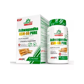 Ашваганда Amix GreenDay ProVegan Ashwagandha KSM-66, 60 веган. капс.