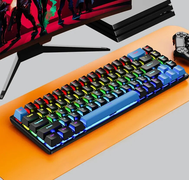 Механічна клавіатура SKYLION K68 з дротовим підключенням та RGB підсвічування