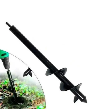 Бур для земли на дрель спиральное сверло 8x45 см